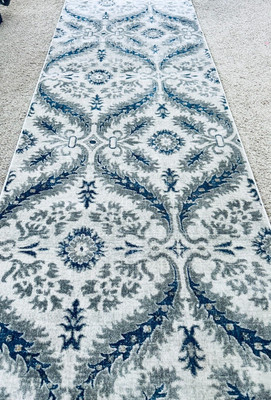 Bashian Sevilla Navy  2'6'' x 8' Area Runner Rug. SV2007 New Sealed