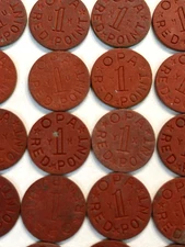 Red Point OPA WW2 Ration Tokens Lot of 25