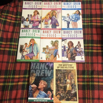 8x Vintage Carolyn Keene Nancy Drew Mysteries #1 #2 #3 #4 #5 #8 #78 #99 Armada