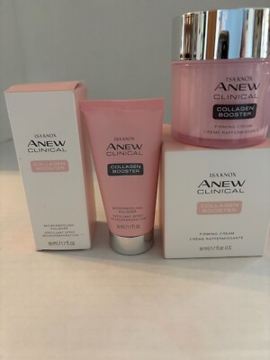 Avon Isa Knox Anew Clinical Collagen Booster Firming Cream & Polisher