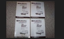 1990 Subaru Justy Hatchback Shop Service Repair Manual Set