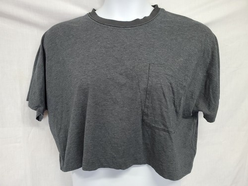 Lululemon Top Size 6 Crop Gray Pocket 