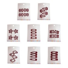 Children Side Clip Hairpin Sweet Dotted Hair Clip Children Crimson Lovely