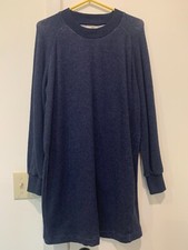 Madewell Balloon Sleeve Sweater Dress Blue Women's XS