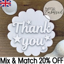 Thank You Cookie Stamp Embosser Fondant Appreciation Teacher Topper Stars