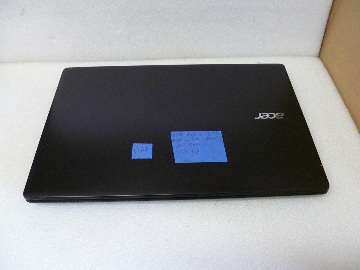 ACER ASPIRE E5-521 AMD E2-6110 4GB RAM 1TB HD LAPTOP (G310)