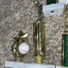 Lot of 11 BASEBALL SOFTBALL Trophy Lot Figures - Plastic Gold - Boy, Man — photo 5