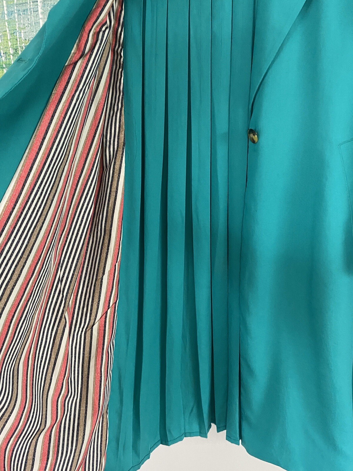 Soft Surroundings jacket Spring Turquoise trench … - image 4