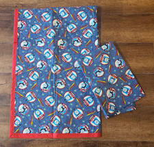 Handmade Thomas the Train Tank Baby Quilt Blanket 39x43  Fitted Crib Sheet