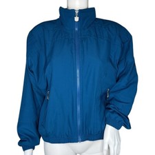 Kaelin Jacket Womens Medium Petite Blue Insulated Lined Windbreaker Ski Vintage
