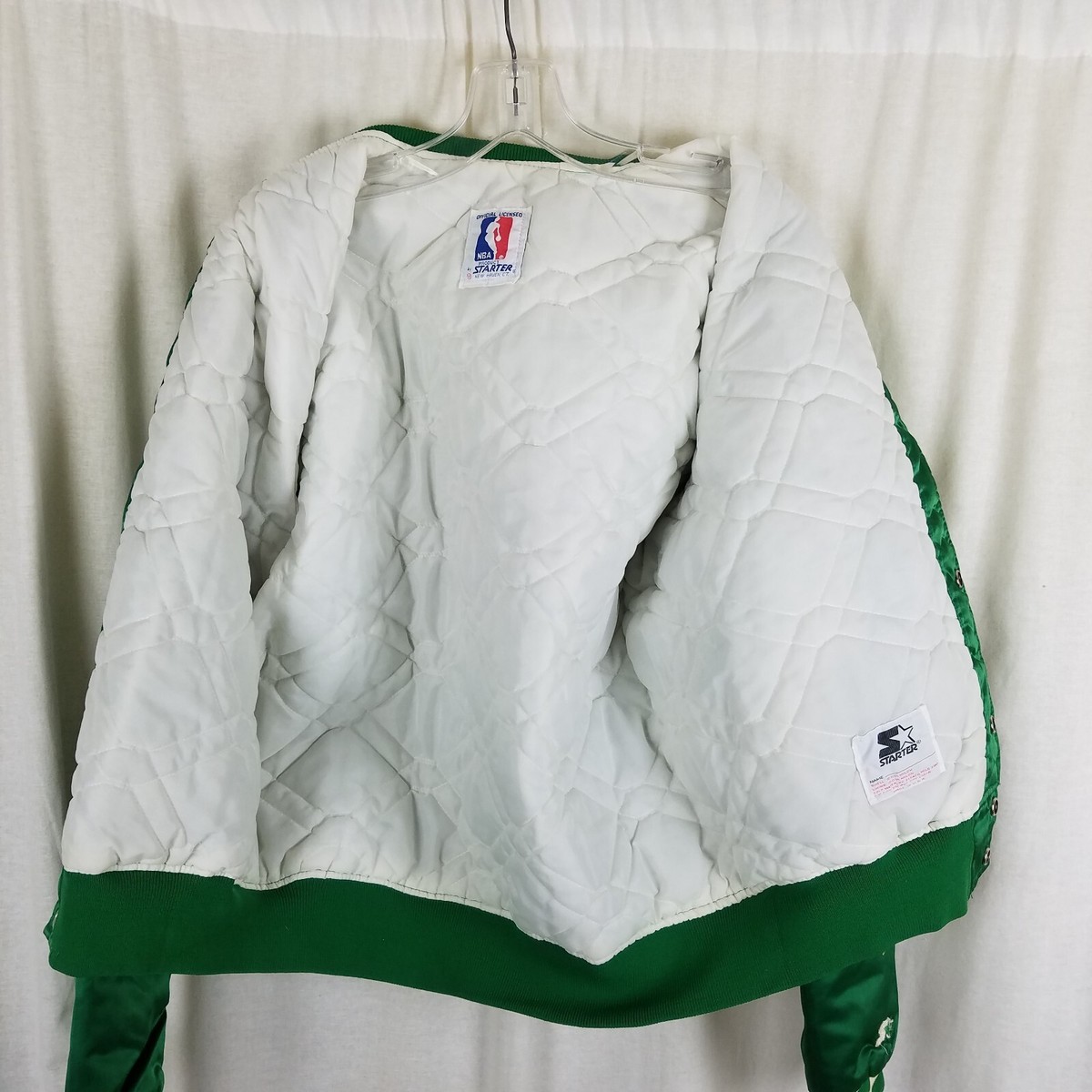 Vintage 80s NBA Starter Boston Celtics Green Satin Basketball
