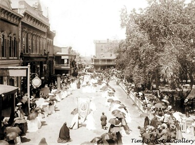 A circa 1890s View of Santa Fe, New Mexico on Good Friday - Historic Photo Print