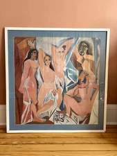 Pablo Picasso Original Signed Print Les Demoiselles d´Avignon, 1907, Vintage Art