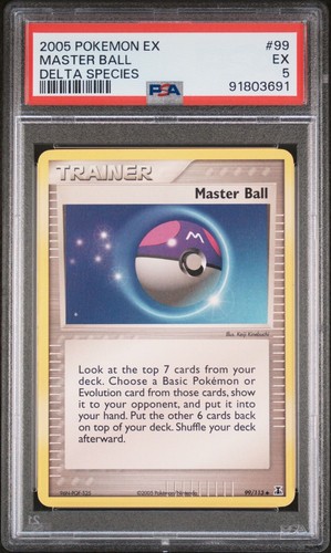Master Ball graded PSA 5 for sale on eBay