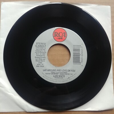 LARI WHITE Lay Around And Love On You 45 7'' COUNTRY Vinyl Record RCA Records