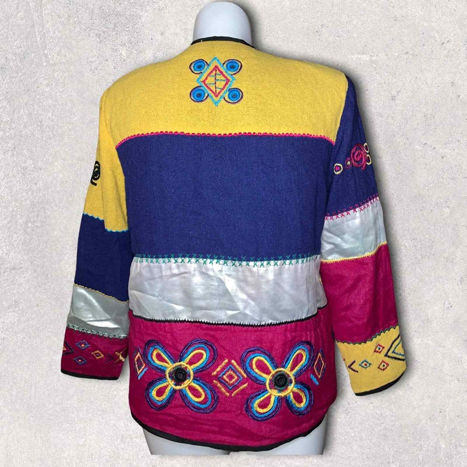 Allure Boutique Patchwork Blazer Jacket, Size S - image 11