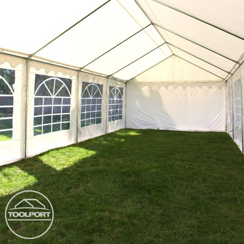 3x4m PVC Partyzelt Bierzelt Zelt Gartenzelt Festzelt Pavillon weiß NEU - Bild 7 von 8