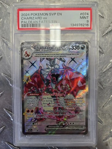 Pokemon TCG Charizard ex Promo 074 Sv: Scarlet & Violet Promo Cards PSA 9