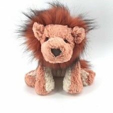 GUND Cozys Collection Lion Stuffed Animal Plush 10" Red Orange Fur Plush RARE
