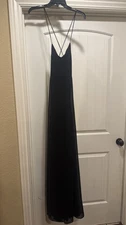 NWT Show Me Your Mumu Dress in Black with Sheer Overlay and Racerback XXS
