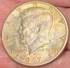 1971-D  Kennedy Half Dollar Beautiful Brilliant Gold/Rainbow Toned Coin  - # 46