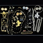 Vintage Costume Jewelry Lot Trafari Whiting Davis Napier Monet Sarah Cov 29pc