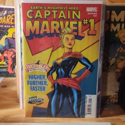Captain Marvel #1 Marvel Comics Comic Book Modern Age Captain Marvel Trick or R 