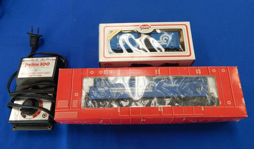 HO Atlas C30-7 No. Motor locomotora 8609 Conrail #6601 y modelo coche caja eléctrica | Zustand: Used