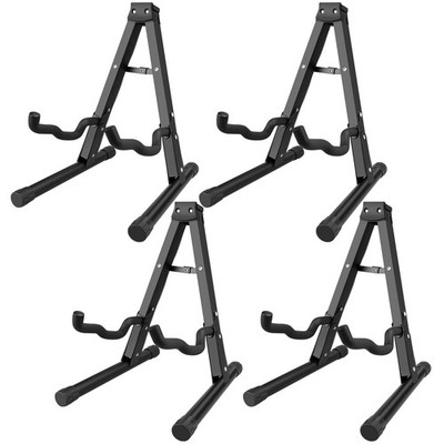 DkOvn 4 Pack Folding Guitar Stand, with Non-Slip Rubber and Foam Arms | for A...