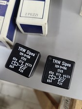 TELERUTTORE RELE SIPEA TRW 1733 12V 2 x 15A COPPIA NUOVO AUTO D'EPOCA 
