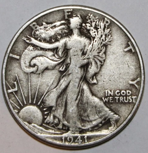 1941-P Walking Liberty Half Dollar - Very Fine/Extra Fine - #0392EC