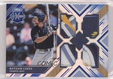 2018 Panini Elite Extra Edition Quad Materials Blue 4/5 Nathan Lukes #QM-NL hg6