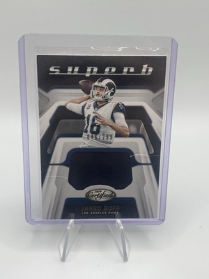 2019 Panini Certified - Superb Swatches Jared Goff #SU-JG /299 (MEM)