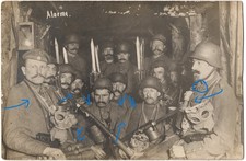 GRABENPANZER STURMTRUPP GASMASKEN HANDGRANATEN VOGESEN LANDSTURM FOTO 1916