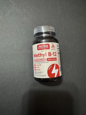 Jarrow FORMULAS Methyl B-12 MAXIMUM STRENGTH 5000 MCG Cherry 60 Tablets