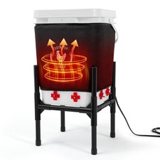 5 Gallon Heated Chicken Waterer with Stand   20L Poultry Waterer Feeder Se