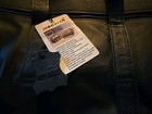 Vintage Monarch Luggage Messanger Bag Black Leather Briefcase Laptop — photo 2