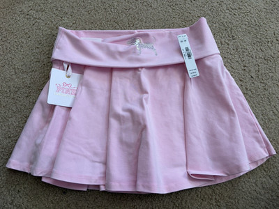Pink by Victoria's Secret Women's XS LoveShackFancy Foldover Skirt Skort NWT