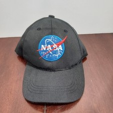 NASA Space Exploration Adjustable Hat Youth Medium Black