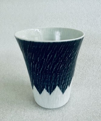 Osaka Naniwa Porcelain Traditional Craft Mt. Fuji Tumbler (Large) Blue