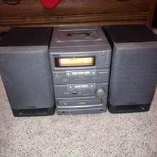 Denon D-C1 Micro Component System AM/FM ,Cassette, 6 Disc CD Changer - Tested