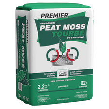 Premier Organic Sphagnum Peat Moss 2.2 Cu Ft Bale Expands to 4 Cu Ft