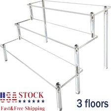 Clear Acrylic Display Risers Stand For Cupcakes Perfumes Funko Pop Jewelry US