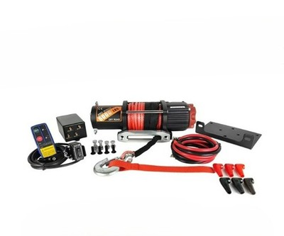 Electric Winch 12V/24V Portable Vehicle-Mounted Diving Silent Car Winch