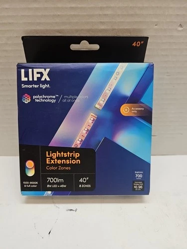 LIFX Lightstrip 3.3' Extension Wi-Fi Smart LED Light Strip Full Color with Po...