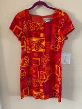 Jessica Howard Red Pink Lined Dress Size 10