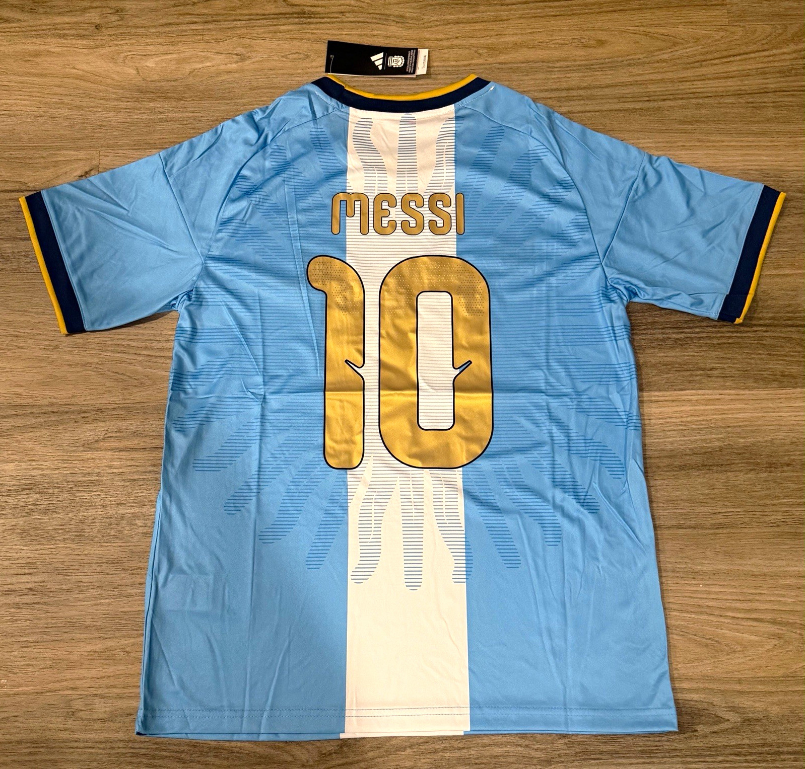 Argentina Lionel Messi #10 Soccer Jersey Men's S Blue/White
