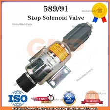 Stop Solenoid Valve for Perkins 4006 4008 12V 24V 4012-46TWG2A 589/91