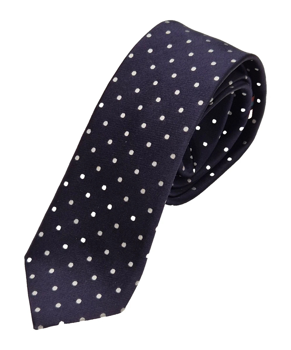 Cravate Paul Smith MAINLINE Grise à Rayures Multicolores - 8 Cm - Soie - Made In Italy