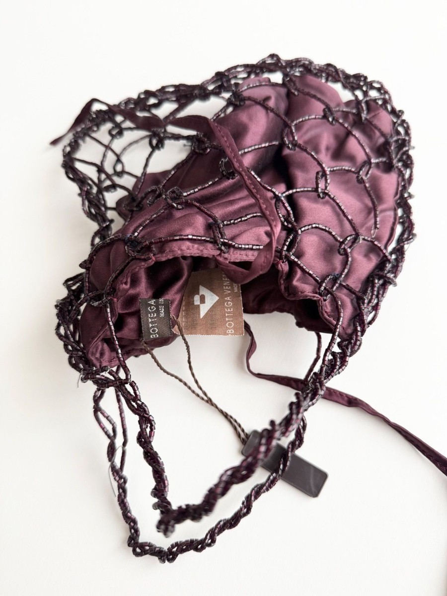 Bottega Veneta Beaded Party Bag Handbag Archive Italy Vintage 90s